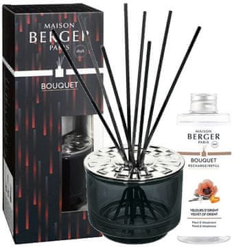 Maison Berger Paris Darilni set aroma difuzor Variation black + polnilo Velvet of Orient 200 ml