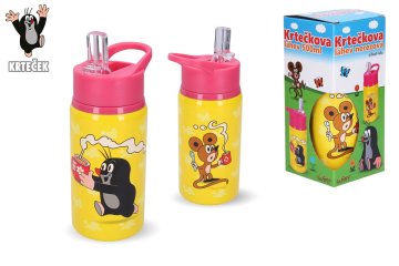 Wiky Steklenica iz nerjavečega jekla Krtek 500 ml roza