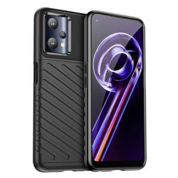 slomart Thunder Case prožen oklepni ovitek za Realme 9 Pro črn