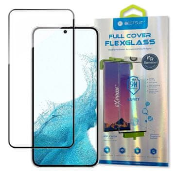 slomart Bestsuit 3D Edge Nano Flexi Glass folija iz kaljenega stekla za cel zaslon z okvirjem Samsung Galaxy S22 prozoren