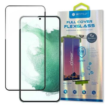 slomart Bestsuit 3D Edge Nano Flexi Glass folija iz kaljenega stekla za cel zaslon z okvirjem Samsung Galaxy S22+ (S22 Plus) prozoren