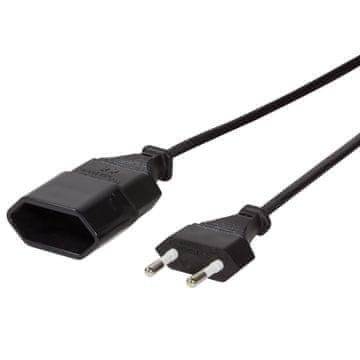 LogiLink Podaljšek Neozemljen Euro Black 3m
