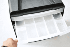 Curver organizator s predali, 6 predalov, črn