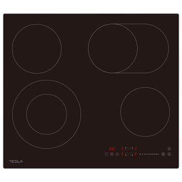 TESLA HV6411MX steklokeramična plošča, na dotik, 4 cone, 9 stopenj moči, 6600 kW