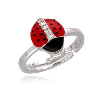 MOISS Igriv srebrn prstan Pikapolonica s cirkoni R0004044