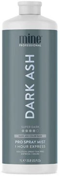 Minetan Samoporjavitvena tekočina za zelo temno porjavitev Dark Ash (Pro Spray Mist) 1000 ml