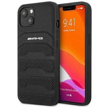 MERCEDES Etui AMG Leather Debossed Lines za iPhone 14 Plus - črno