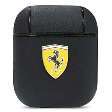Ferrari Etui Ferrari On Track Leather za AirPods 1/2 - črne