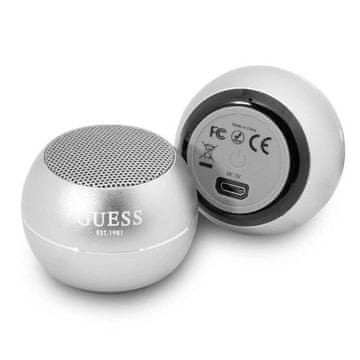 Guess Mini Bluetooth zvočnik Guess - siv