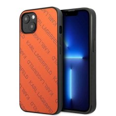 Karl Lagerfeld Etui Karl Lagerfeld Perforated Allover za iPhone 13 mini - oranžno