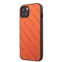 Karl Lagerfeld Etui Karl Lagerfeld Perforated Allover za iPhone 13 mini - oranžno