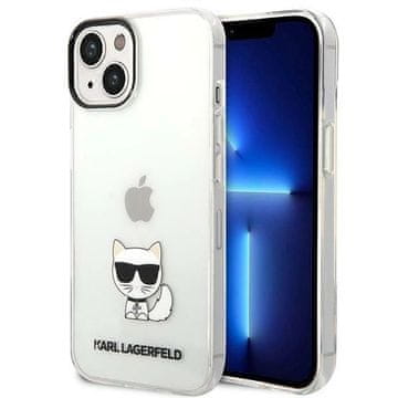 Karl Lagerfeld Etui Karl Lagerfeld Choupette Body za iPhone 14 Plus - prozorno