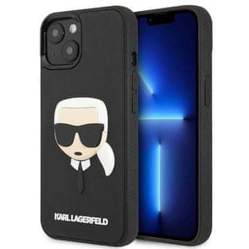 Karl Lagerfeld Etui Karl Lagerfeld 3D Rubber Karl's Head za iPhone 14 Plus - črn