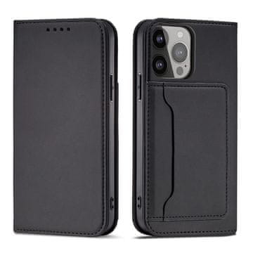 HURTEL Magnet Card Case etui Samsung Galaxy S23+ pokrowiec z klapką portfel podstawka czarne