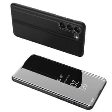 HURTEL Clear View Case etui do Samsung Galaxy S23 pokrowiec z klapką czarne