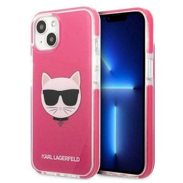 Karl Lagerfeld Etui Karl Lagerfeld Choupette Head za iPhone 13 - fuksija