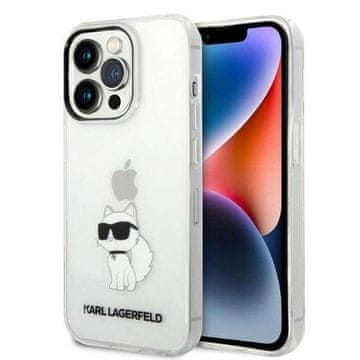 Karl Lagerfeld Etui Karl Lagerfeld Ikonik Choupette za iPhone 14 Pro Max - prozorno