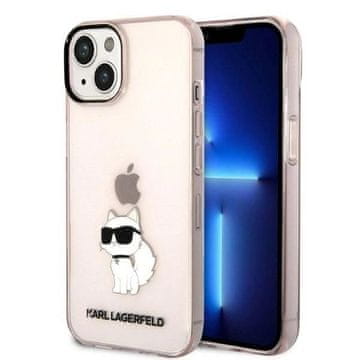 Karl Lagerfeld Etui Karl Lagerfeld Ikonik Choupette za iPhone 14 - roza