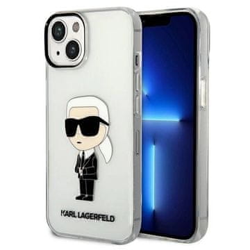 Karl Lagerfeld Etui Karl Lagerfeld Ikonik Karl za iPhone 14 Plus - prozorno