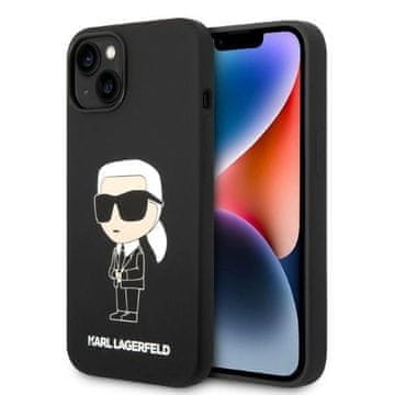 Karl Lagerfeld Etui Karl Lagerfeld Silicone Ikonik Magsafe za iPhone 14 Plus - črno