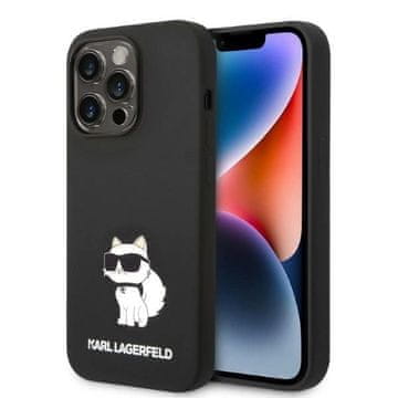 Karl Lagerfeld Etui Karl Lagerfeld Silicone Choupette za iPhone 14 Pro Max - črne