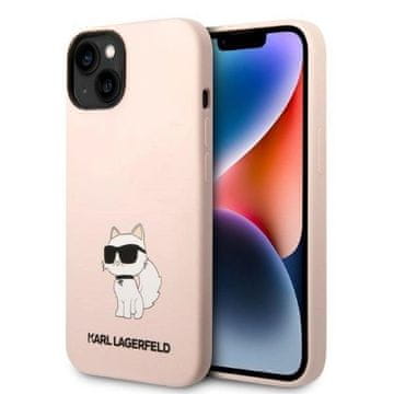 Karl Lagerfeld Etui Karl Lagerfeld Silicone Choupette za iPhone 14 Plus - roza