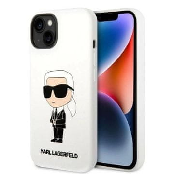 Karl Lagerfeld Etui Karl Lagerfeld Silicone Ikonik za iPhone 14 Plus - belo
