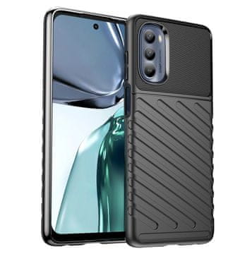 HURTEL Thunder Case etui za Motorola Moto G62 5G silikonski oklepni ovitek črn