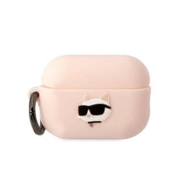 Karl Lagerfeld Etui Karl Lagerfeld Silicone Choupette Head 3D za AirPods Pro 2 - roza