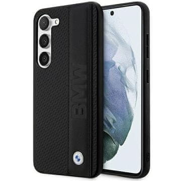 Bmw Etui BMW Leather Textured & Stripe za Samsung Galaxy S23+ - črno
