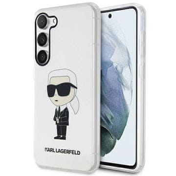 Karl Lagerfeld Etui Karl Lagerfeld Ikonik Karl na Samsung Galaxy S23 - przezroczyste