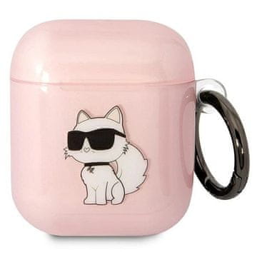 Karl Lagerfeld Etui Karl Lagerfeld Ikonik Choupette za AirPods 1/2 - roza