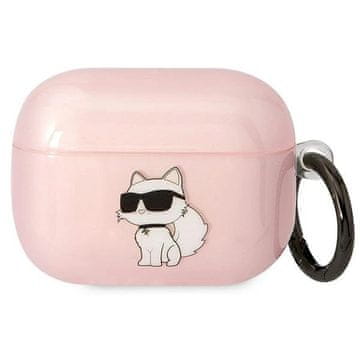 Karl Lagerfeld Etui Karl Lagerfeld Ikonik Choupette za AirPods Pro - roza