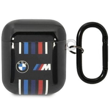 Bmw Etui BMW Multiple Colored Lines za AirPods 1/2 - črno
