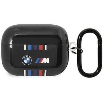 Bmw Etui BMW Multiple Colored Lines za AirPods Pro - črno