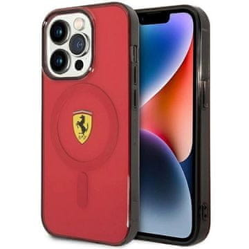 Ferrari Etui Ferrari Translucent MagSafe za iPhone 14 Pro - rdeče