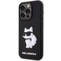 Karl Lagerfeld Etui Karl Lagerfeld Rubber Choupette 3D za iPhone 14 Pro - črne