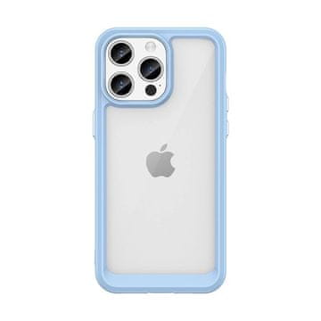 HURTEL Okrepljeno etui z upogljivim okvirjem za iPhone 15 Pro Max Outer Space - modro