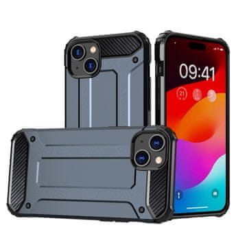 HURTEL Pancrni ovitek za iPhone 15 Plus Hybrid Armor - modri
