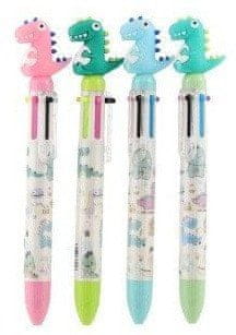 Teddies Svinčnik/pisalo dinozaver šestih barv plastika 17cm