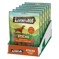 Adventuros priboljški za pse z divjim bivolom, 6x120 g