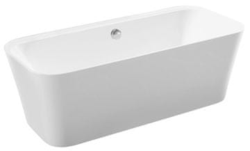 POLYSAN Eleganca Samostoječa Kad ZARY - Bela Akrilat 170x80x58 cm