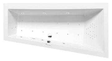 POLYSAN ANDRA R Premium Hidromasažna Kad 160x90 cm - Highline Hydro-Air Sistem, Kromirana