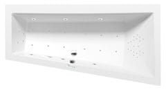 POLYSAN Elegantna hidromasažna kad ANDRA R 180x90x45 cm Highline Hydro-Air, kromirana