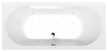 POLYSAN LEVANA Premium Hidromasažna Kad 170x80cm - Highline Hydro-Air Sistem, Krom Detajli