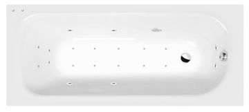 POLYSAN EBRO Akrylna Hidromasažna Kad 170x75x39cm s Active Hydro-Air Sistemom, Kromirana