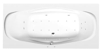 POLYSAN GARDA Luksuzna Hidromasažna Kad z Aktivnim Hydro-Air Sistemom 190x90x44 cm