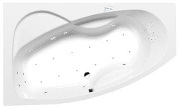 POLYSAN MAMBA L Hidromasažna Kad 170x100 Highline Hydro Air Krom