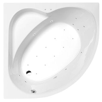 POLYSAN SIRIUS luksuzna kotna hidromasažna kad 130x130cm s Hydro-Air sistemom