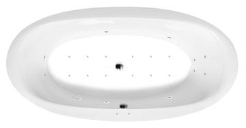 POLYSAN STADIUM Hidromasažna Kad 190x95x46cm Active Hydro-Air Krom